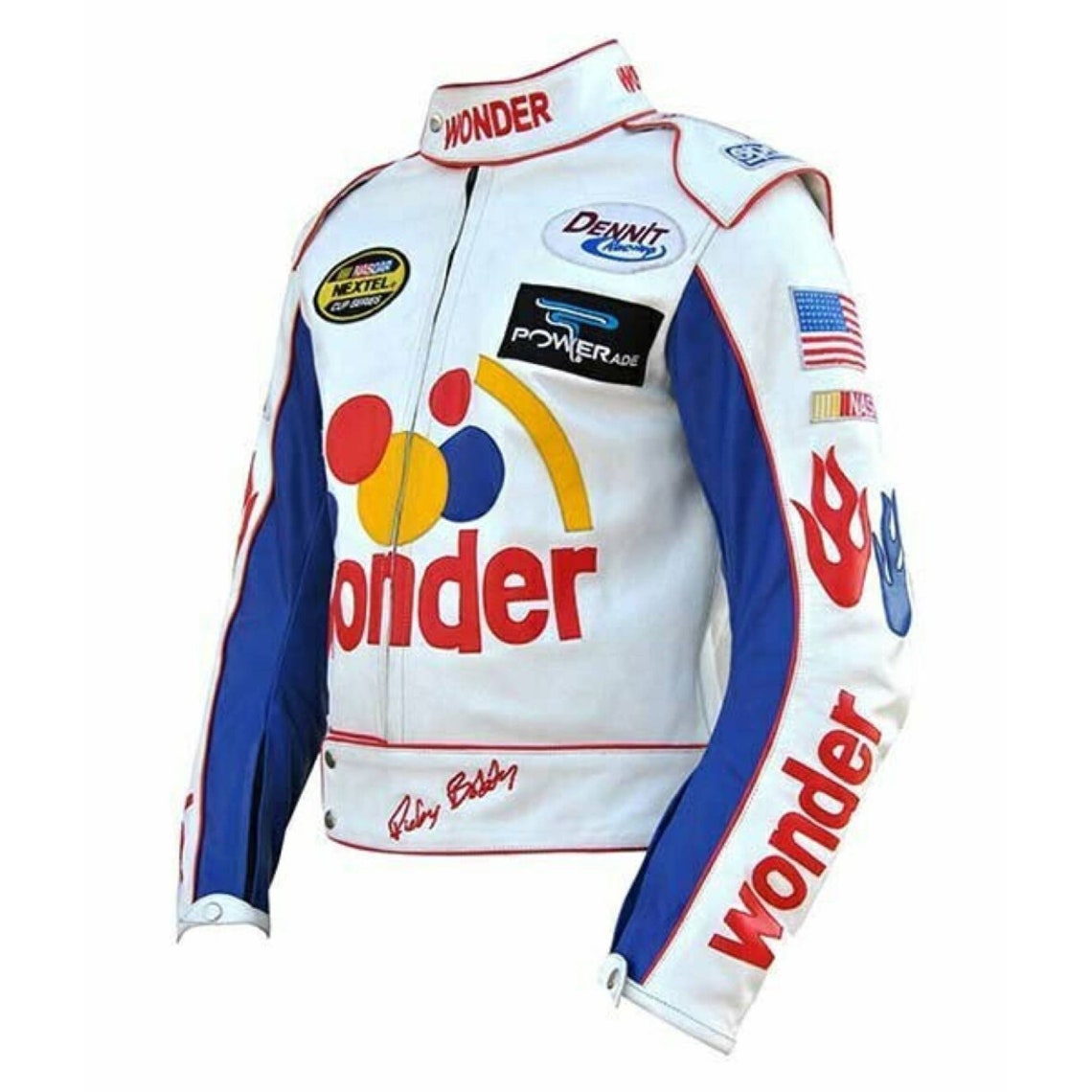 Handmade Wonder Bread Racing Jacket | Ricky Bobby Cosplay Costume - Image 4